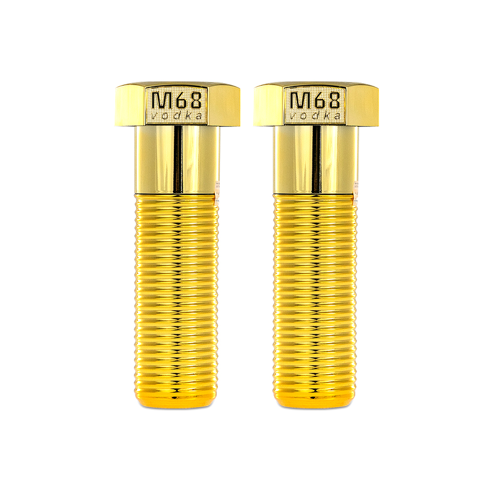 Doppelpack: 2 x Wodka BOLT M68 Gold (0.5L, Vol. 40%)