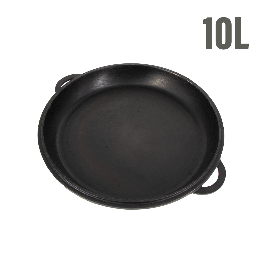 Deckel-Bratpfanne für Kasan aus Gusseisen, 10 L