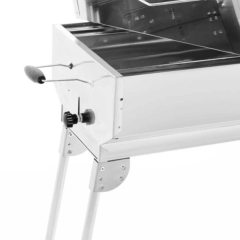 Holzkohlegrill Präsident mit klappbaren Füßen und Kohlebehälter