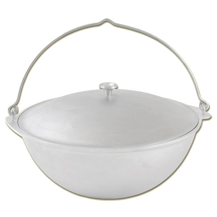 Kasan Tatarskij  für Camping, aus Aluminium mit Deckel , 9 L