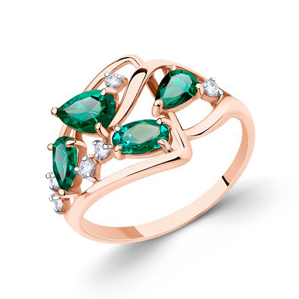 Damenring aus Rotgold 585 mit Achat | Kaufbei Schmuck