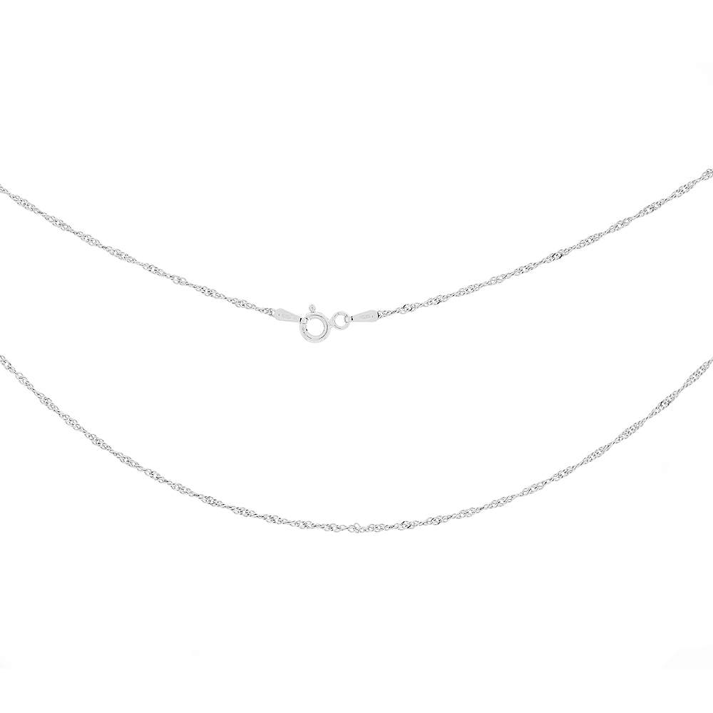 Halskette aus 925 Silber, 50 cm