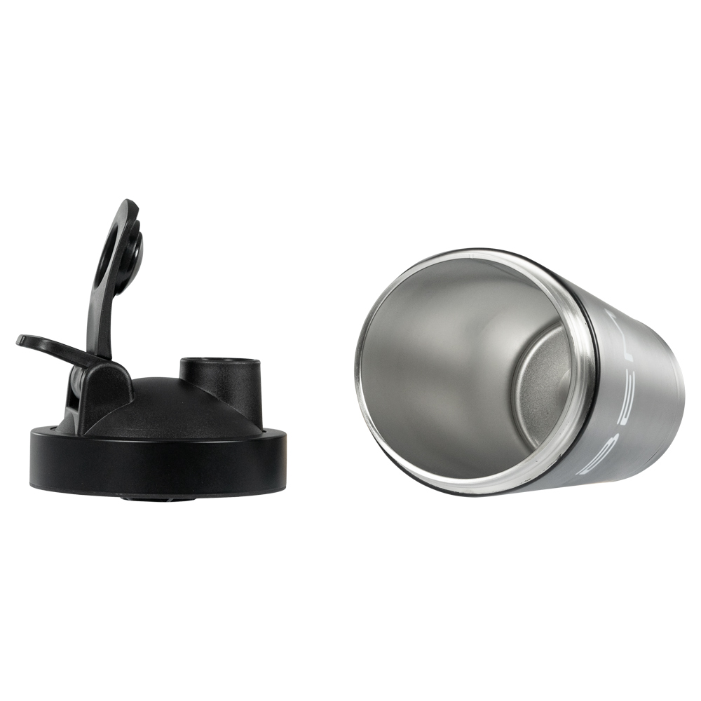 BEM Edelstahl Protein Shaker mit Schüttelkugel und One-Touch-Kippverschluss, 750 ml