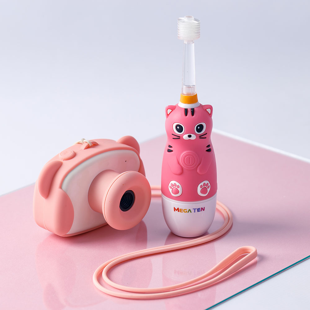 MEGA TEN Elektrische Zahnbürste Figur: Sonic Kätzchen