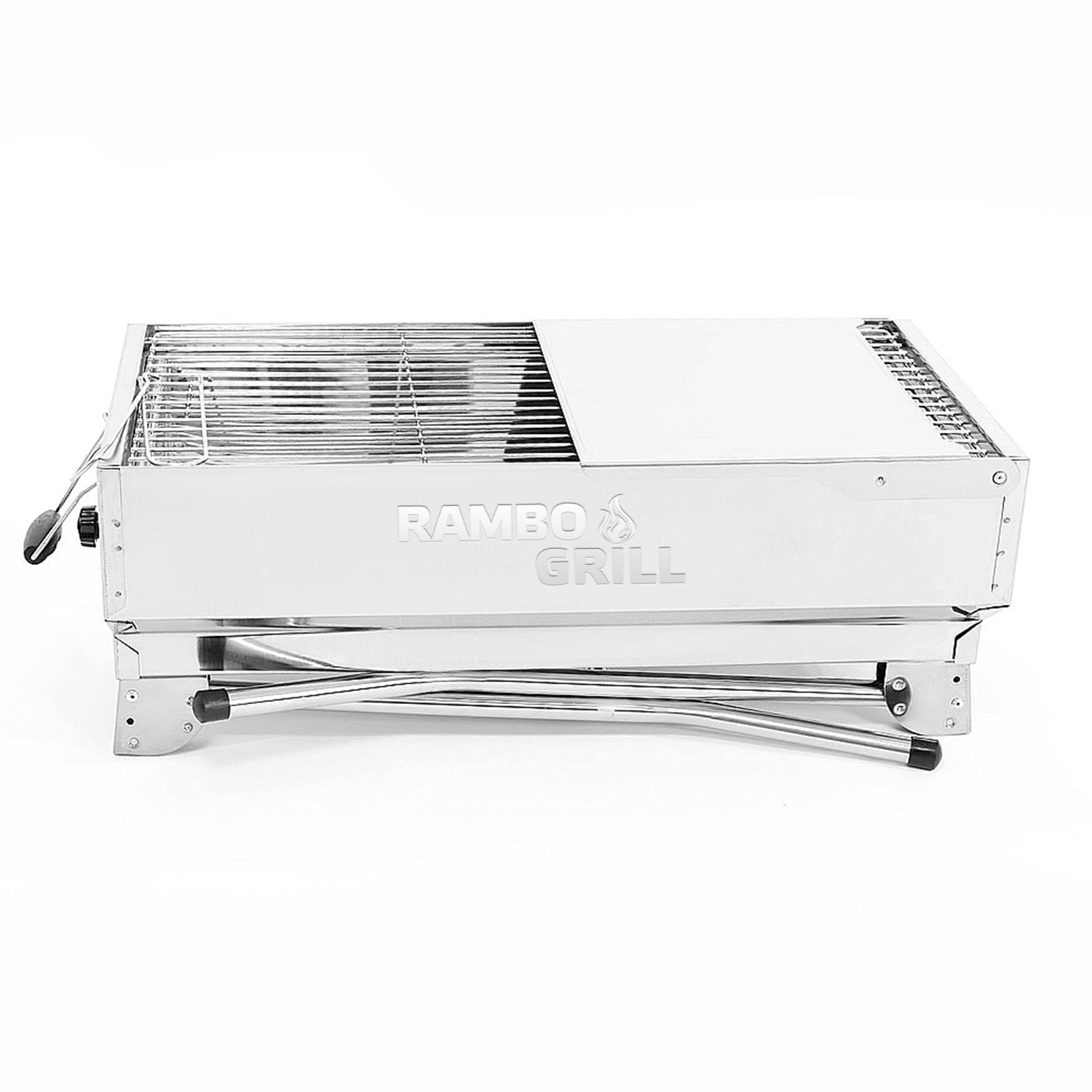 Rambo Grill Argos - hochwertiger Holzkohlegrill aus Edelstahl
