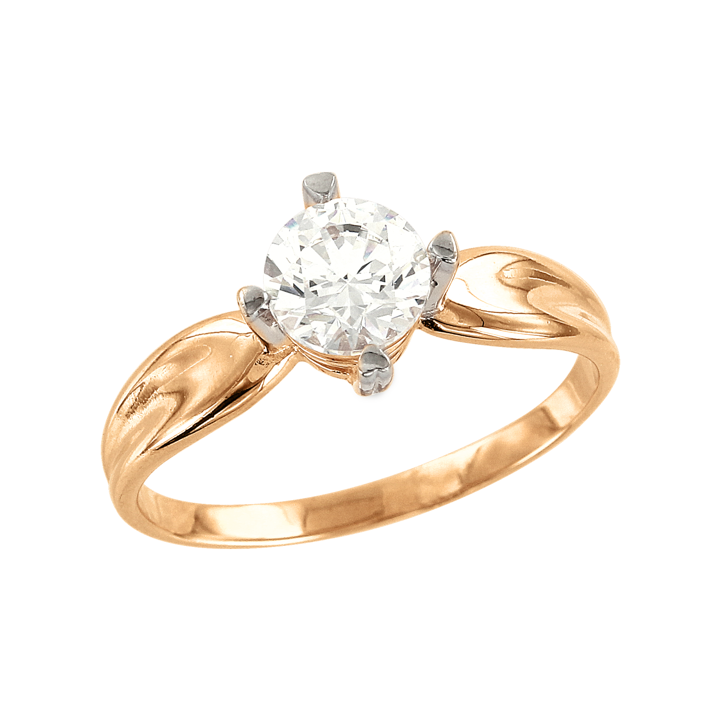 wunderbarer Damenring, Gelbgold 585, Swarovski Zirkonia