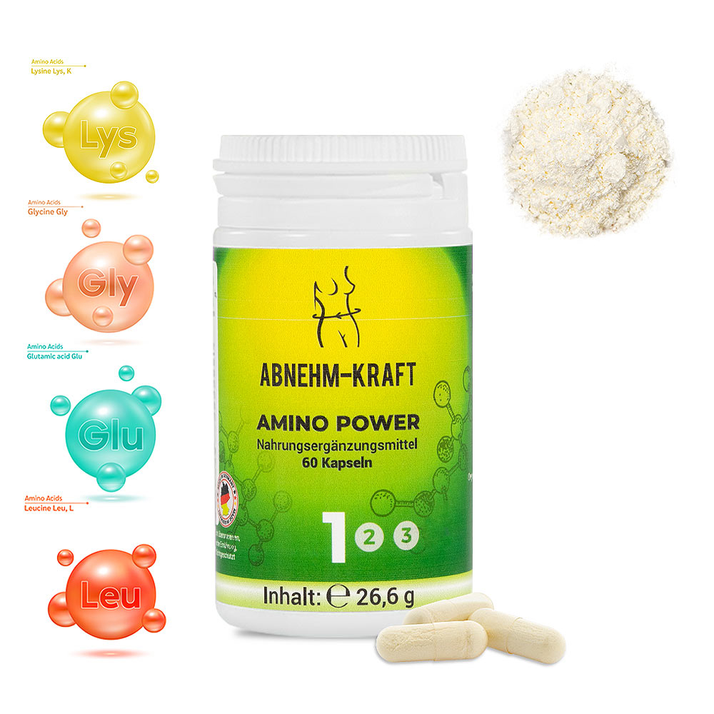 Nahrungsergänzungsmittel Aminosäure, 60 Kapseln