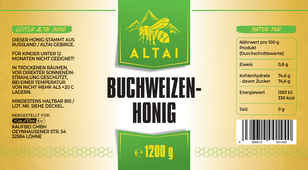 Buchweizenhonig,1200 g