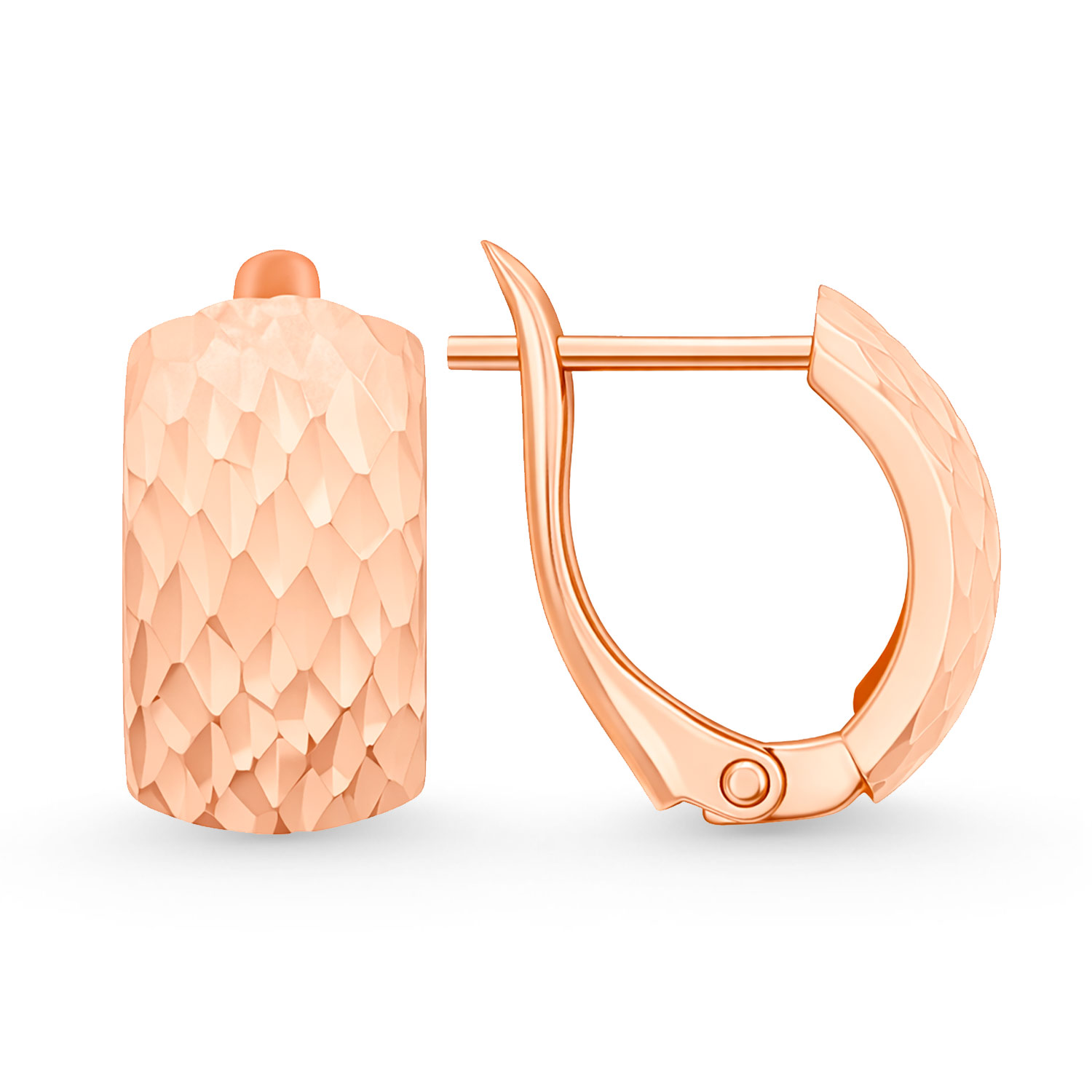 Ohrringe aus 585 Rotgold diamantiert