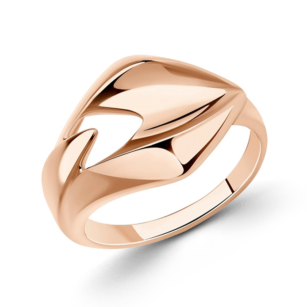 Diamant Damenring aus vergoldetem 925 Silber