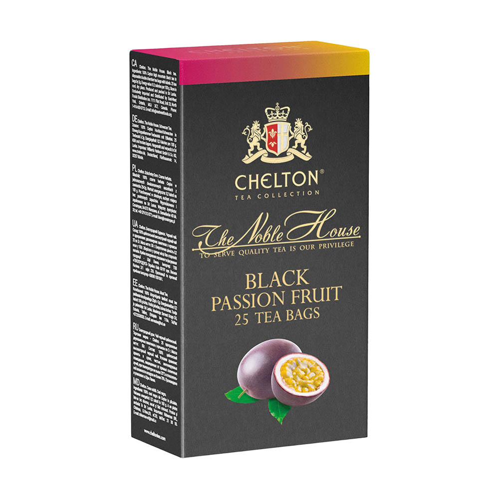 Chelton The Noble House - Black Paradise Tea, schwarzer Tee, mit Maracuja, 25 x 2 g