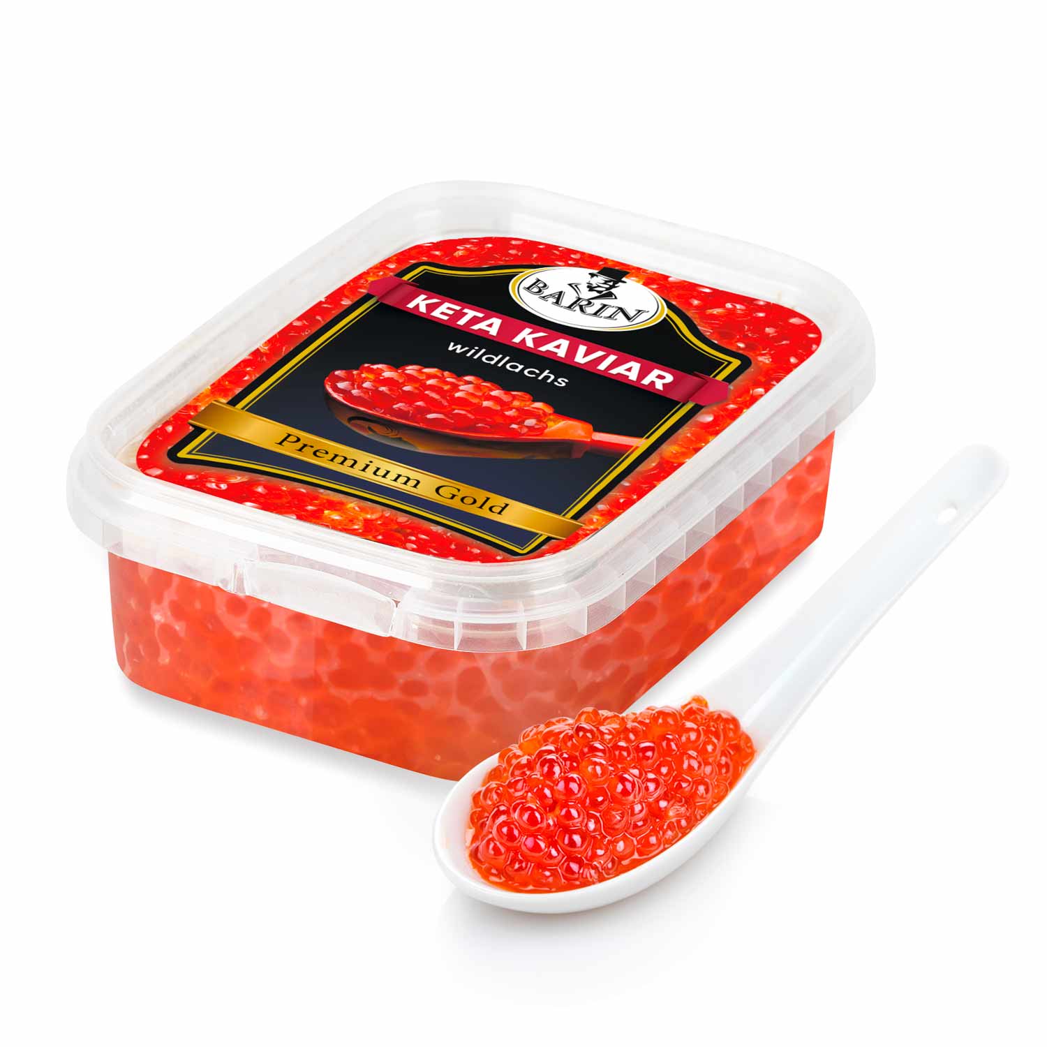 BARIN Kaviar-Set 3+1 Gratis: 4x Premium Gold Keta Lachskaviar, 250g (ges. 1000g)